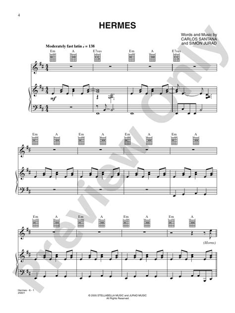 hermes santana chords|HERMES TAB by Santana @ Ultimate.